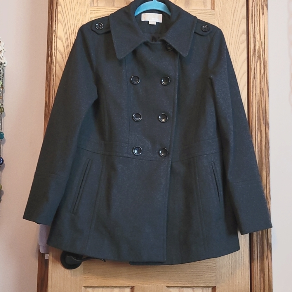 Like new gray peacoat
